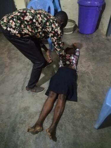 Student Emmanuel praying for the sick and seeing them healed as an assignment