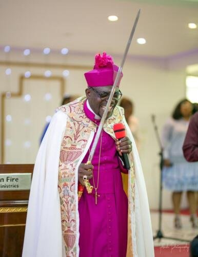 Bishop Koffy Oko-Adjei (Chairman, College of Bishops Action Chapel Int)