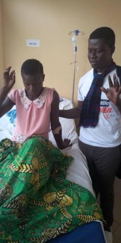 Student Samuel Effah Konadu releasing the healing power of God (3)