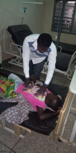 Student Samuel Effah Konadu releasing the healing power of God (2)